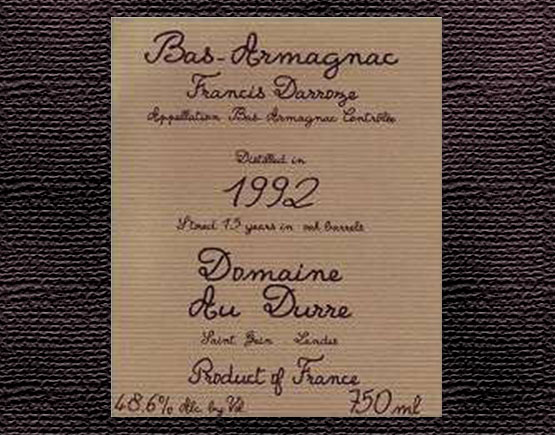 Old-Liqours-Armagnac-Durre-label