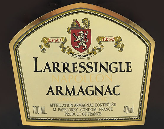 Old-Liqours-Armagnac-Larressingle-label