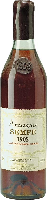 Armagnac 1908 Sempé, Bottled in the 1980's (3627)