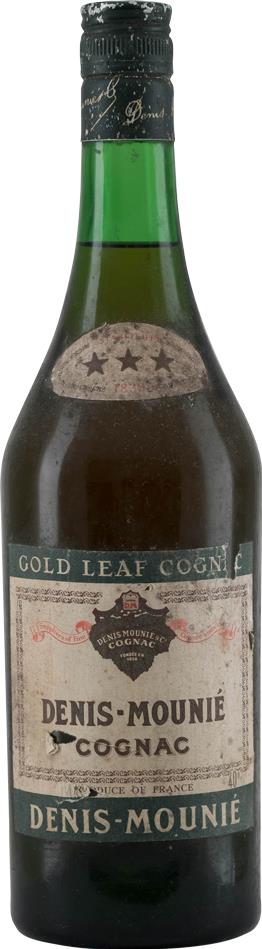Cognac Denis-Mounié Gold Leaf, Three Stars 1960's (10225)